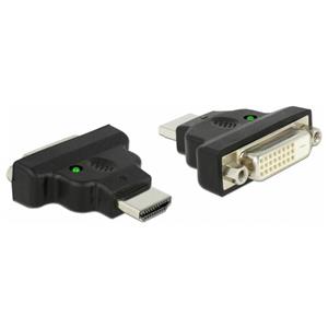 Delock HDMI (m) - DVI-D Dual Link (v) adapter met LED