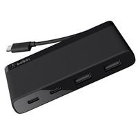 Belkin USB-C 4-Port Mini Hub USB Hub Zwart