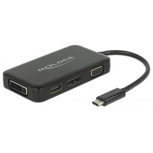 Delock USB-C > VGA / HDMI / DVI / DisplayPort