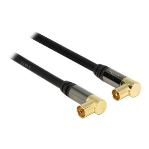 Delock Digitale coax - 1 meter - Zwart - 