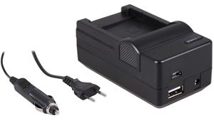 Patona 4-in-1 acculader voor Sony NP-BG1 / NP-FG1 accu - compact en licht - laden via stopcontact, auto, USB en Powerbank