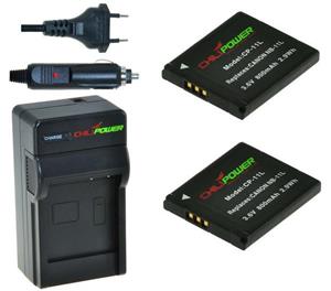 Chilipower 2 x NB-11L accu's voor Canon - inclusief oplader en autolader - Origineel 