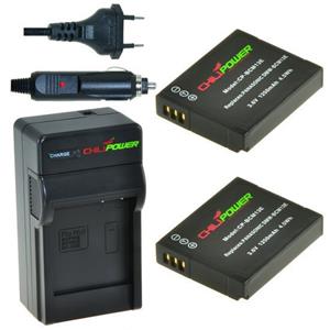 Chilipower 2 x DMW-BCM13 accu's voor Panasonic - inclusief oplader en autolader - Origineel 