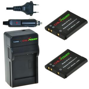 Chilipower 2 x EN-EL19 accu's voor Nikon - inclusief oplader en autolader - Origineel 
