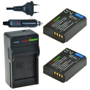 Chilipower 2 x LP-E10 accu's voor Canon - inclusief oplader en autolader - Origineel 