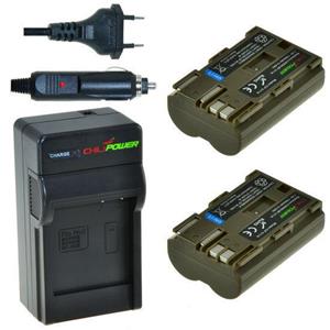 Chilipower 2 x BP-511A accu's voor Canon - inclusief oplader en autolader - Origineel 