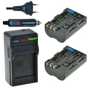 Chilipower 2 x EN-EL3e accu's voor Nikon - inclusief oplader en autolader - Origineel 