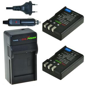Chilipower 2 x EN-EL9 accu's voor Nikon - inclusief oplader en autolader - Origineel 
