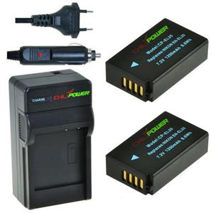 Chilipower 2 x EN-EL20 accu's voor Nikon - inclusief oplader en autolader - Origineel 