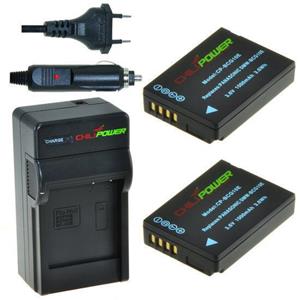 Chilipower 2 x DMW-BCG10 accu's voor Panasonic - inclusief oplader en autolader - Origineel 