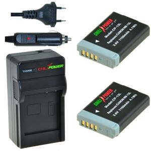 Chilipower 2 x NB-13L accu's voor Canon - inclusief oplader en autolader - Origineel 