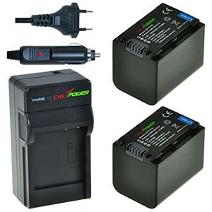 Chilipower 2 x NP-FV70 accu's voor Sony - inclusief oplader en autolader - Origineel 