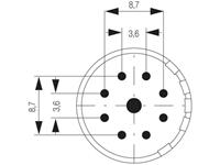 Weidmüller 1224780000 Steckereinsatz 9 Löten 1St.