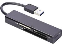 Ednet Externer Speicherkartenleser USB 3.2 Gen 1 (USB 3.0) Schwarz