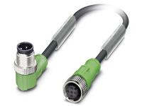 phoenixcontact Sensor-/Aktor-Steckverbinder, konfektioniert M12 Stecker, gewinkelt, Buchse,