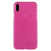 iPhone X beschermend Polypropeen back cover Hoesje (hard roze)