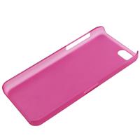 0.5mm ultra dun Scrub Plastic hoesje voor iPhone 5C(hard roze)