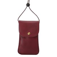Universal Vertical PU Leather Case / Phone Leather Bag with String for iPhone 6s Plus Samsung Galaxy Note 5 & Note 4 / S7 / S6 edge+ Huawei P8 & P7 / Honor 6(Dark Red)