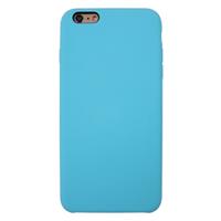 For iPhone 6 Plus & 6s Plus Pure Color Liquid Silicone + PC Protective Back Cover Case(Dark Blue)