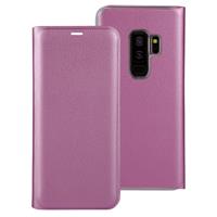 Voor Samsung Galaxy S9+ ultra-dun Lichi structuur horizontaal Flip lederen hoesje met opbergruimte voor pinpassen(roze)