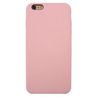 For iPhone 6 & 6s Pure Color Liquid Silicone + PC Protective Back Cover Case (Light Pink)