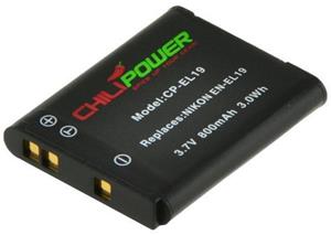 Chilipower EN-EL19 accu voor Nikon - 800mAh