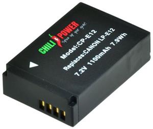 Chilipower LP-E12 accu voor Canon - 1100mAh