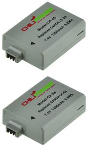 Chilipower LP-E5 accu voor Canon - 1300mAh - 2-Pack