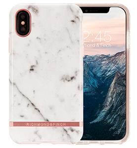 Richmond&finch Freedom Series Apple iPhone X/Xs White Marble/Rose Gold