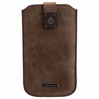 Commander Milano Universal Smartphone Hülle - XXL 5.7 - Nubuk Grau