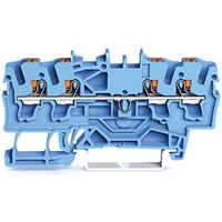 Wago Durchgangsklemme 5.20mm Push-In-Klemme Blau 100St.