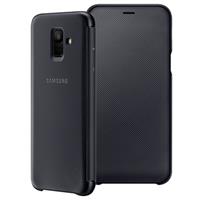 Galaxy A6 (2018) Wallet Cover - Zwart