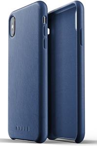 Mujjo Leather Case iPhone XS Max blau