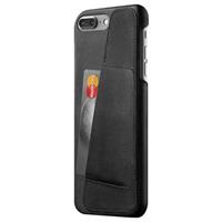 Mujjo Leather Wallet Case iPhone 7 / 8 Plus schwarz