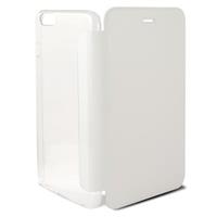 iPhone 6 / 6S Ksix Flip Case - Durchsichtig / Weiß
