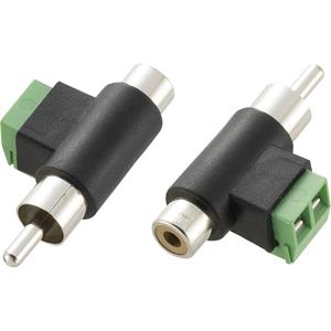 Cinch-Adapter Cinch-Stecker - Cinch-Buchse, Schrauben 1St.