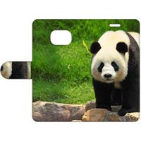 B2Ctelecom Samsung Galaxy S7 Edge Uniek Boekhoesje Panda met Opbergvakjes