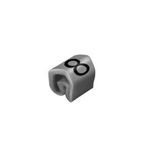 Weidmüller CLI C 02-3 GR/SW 8 MP Markeerring Opdruk 8 Buitendiameter 1.3 tot 3 mm 0252111527