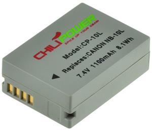 Chilipower NB-10L accu voor Canon - 1100mAh