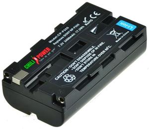 Chilipower NP-F330 / NP-F550 accu voor Sony - 2400mAh