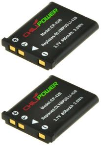 Chilipower Li-40B / Li-42B accu voor Olympus - 800mAh - 2-Pack