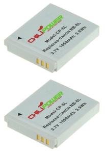 Chilipower NB-6L accu voor Canon - 1000Ah - 2-Pack