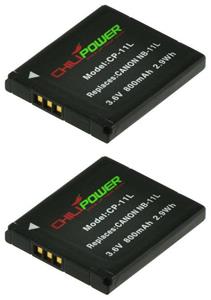 Chilipower NB-11L accu voor Canon - 800mAh - 2-Pack
