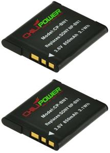 Chilipower NP-BN1 accu voor Sony - 850mAh - 2-Pack
