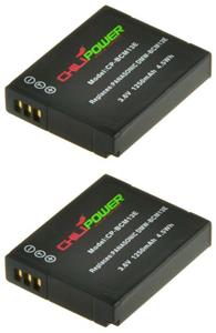 Chilipower DMW-BCM13 accu voor Panasonic - 1250mAh - 2-Pack