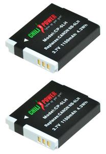 Chilipower NB-6LH accu voor Canon - 1150mAh - 2-Pack