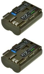 Chilipower BP-511 / BP-511A accu voor Canon - 1700mAh - 2-Pack