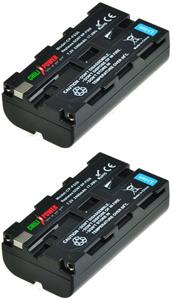 Chilipower NP-F530 / NP-F550 accu voor Sony - 2400mAh - 2-Pack