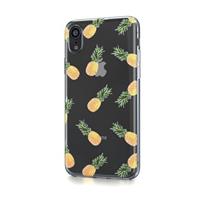 BeHello - iPhone Xr Hoesje - Zachte Back Case Ananas Transparant