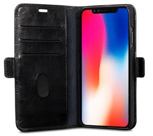 Dbramante1928 Copenhagen Leather Wallet iPhone XS Max Zwart